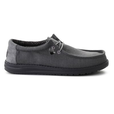 6. HEYDUDE WALLY STRETCH CANVAS BLOCK GRANITE GREY/MULTI 44353-1VT