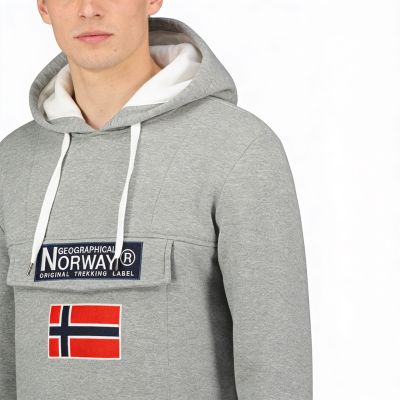 6. Bluza Geographical Norway Gadrien DB 054 M WW6114H/GN/Blended Grey / White