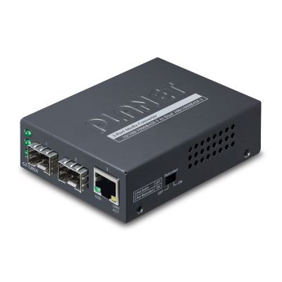 PLANET GT-1205A konwerter sieciowy 1000 Mbit/s Czarny