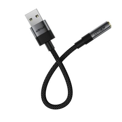 3. Adapter Acefast J13 USB-A do mini jack 3.5 mm - czarny
