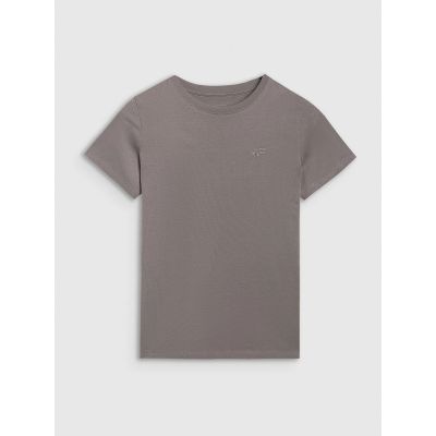 6. T-shirt regular gładki chłopięcy 4F 4FJRAW25TTSHM3260-22S