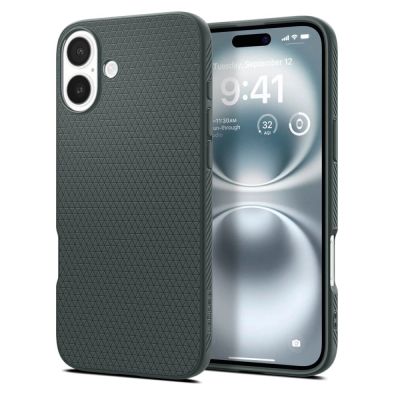 Etui Spigen Liquid Air na iPhone 16 - zielone
