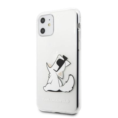 2. Etui Karl Lagerfeld Choupette Fun na iPhone 11 / Xr - przezroczyste