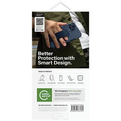 3. Etui UNIQ Heldro Mag Magclick Charging na iPhone 15 Pro - niebieskie