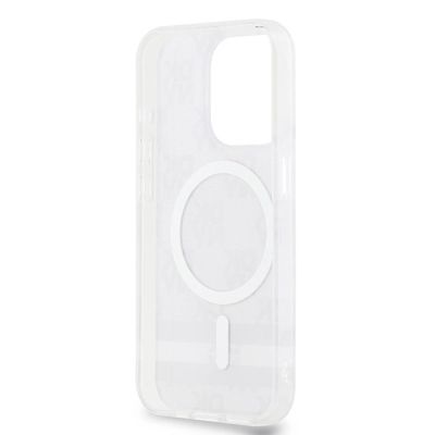 7. Etui DKNY IML Checkered Mono Pattern & Printed Stripes MagSafe na iPhone 13 Pro / 13 - czarne