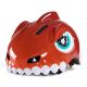 2. Kask rowerowy dziecięcy Wozinsky motyw dinozaur 52-56 cm - czerwony