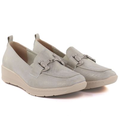 3. Półbuty damskie na platformie złote M.Daszyński MR1840