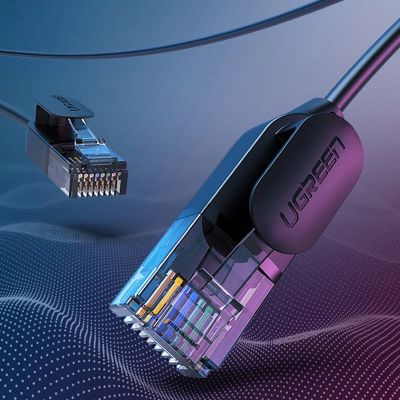 4. Kabel Ugreen NW122 70654 sieciowy Ethernet patchcord RJ45 Cat 6A UTP do 10Gb/s 5 m - czarny