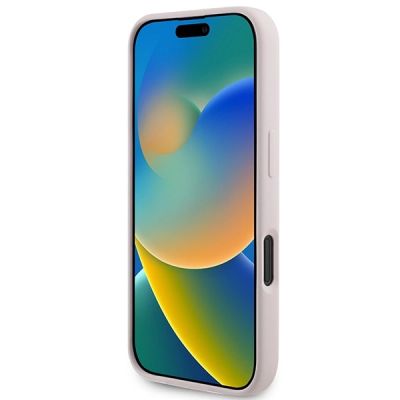 5. Etui Karl Lagerfeld Silicone Karl&Choupette Heads Ring MagSafe na iPhone 16 - różowe