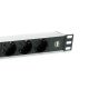 3. Equip 333315 rozdzielacz zasilania PDU 7 x gniazdo sieciowe 1U Czarny, Srebrny