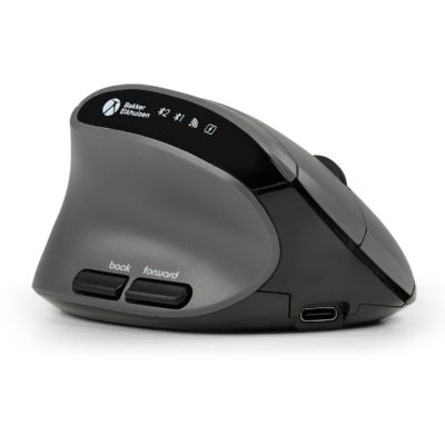 3. BakkerElkhuizen MidWay myszka Biuro Po lewej stronie RF Wireless + Bluetooth + USB Type-C Optyczny 2400 DPI