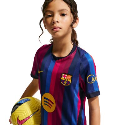 5. Koszulka dla dzieci Nike FC Barcelona 2026/27 Stadium Home bordowo-niebieska II1624 683