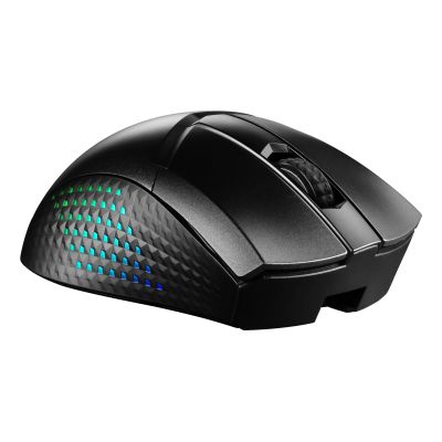 10. MSI CLUTCH GM51 LIGHTWEIGHT WIRELESS myszka Gaming Po prawej stronie RF Wireless + Bluetooth + USB Type-C Optyczny 26000 DPI