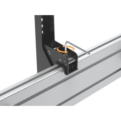 7. Uchwyt sufitowy do 2 wyświetlaczy LCD - Plastik, Aluminium, Stal, Srebrny - Rozmiar ekranu: 114.3-139.7 cm (45-55'')