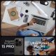 8. Etui Spigen Ultra Hybrid Mag z MagSafe na iPhone 15 Pro - ciemnoszare (wzór Zero One)