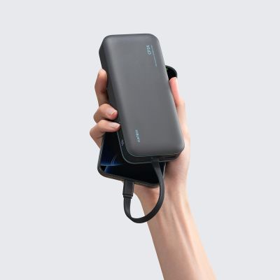 8. Powerbank Cuktech LPB200N 40W 20000mAh ze zintegrowanym kablem - szary