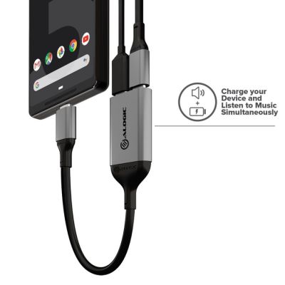 5. Alogic Adapter USB-C -> 2x USB-C St/2xBu 10cm Space grey