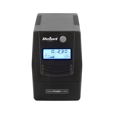 8. Zasilacz awaryjny komputerowy UPS REBEL Nanopower PLUS 1000 ( OFFLINE, 1000VA /