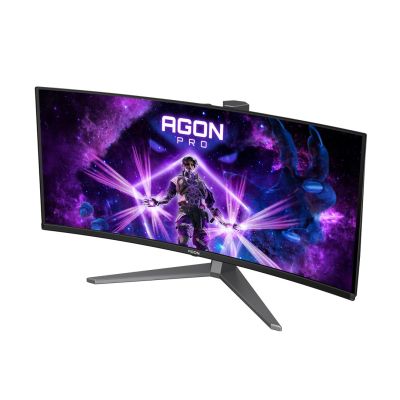 8. AOC AGON PRO AG346UCD monitor komputerowy 86,4 cm (34") 3440 x 1440 px Wide Quad HD QD-OLED Czarny, Szary