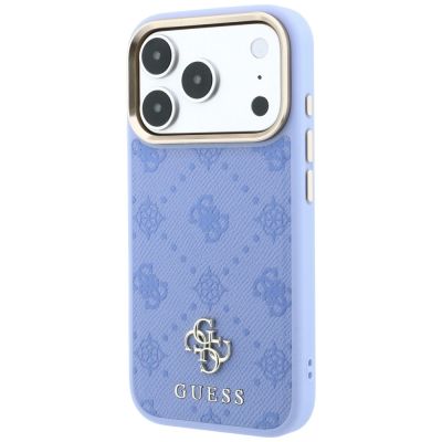 2. Etui Guess Peony 4G Small Logo MagSafe na iPhone 18 Pro / 17 Pro - jasnoniebieskie