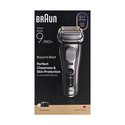 8. Braun Series 9 Pro+ 9615S Golarka foliowa Przycinarka Czarny, Szary