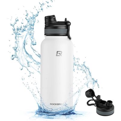 2. Bidon termiczny Rockbros 35210029005 rowerowy na napoje 550 ml - biały