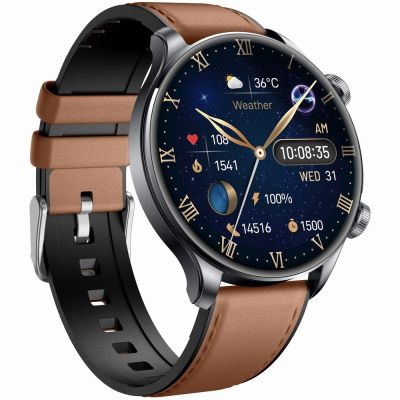 9. Smartwatch Gravity Czarny 2 Paski GT35-1