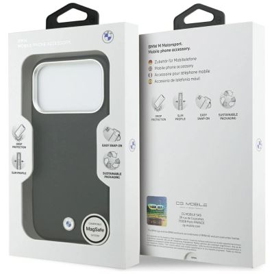 8. Etui BMW Sign Full Wrapped Metal MagSafe na iPhone 17 Pro - czarne
