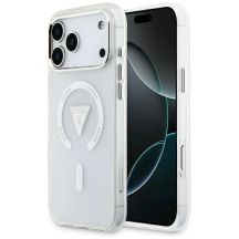 Etui Guess IML Gradient Triangle Logo MagSafe na iPhone 17 Pro Max - przezroczyste