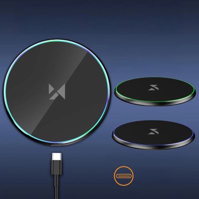 9. Ładowarka indukcyjna Wozinsky WLI-01Y 15W Qi z kablem USB-C - czarny