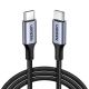 3. Kabel Ugreen US316 USB-C / USB-C 480Mb/s 5A 0.5m - szary