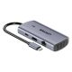 7. UNITEK HUB USB-C 6 W 1 | 3X USB-A | 5GBPS | PD 100 W | HDMI 4K@30HZ | RJ45