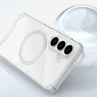7. Etui Nillkin Nature TPU Pro kompatybilne z MagSafe na Samsung Galaxy S26 - białe