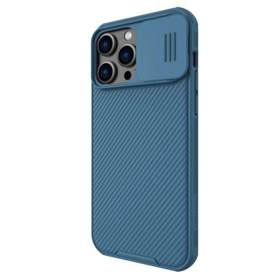 6. Nillkin CamShield Pro Case etui iPhone 14 Pro Max pancerny pokrowiec osłona na aparat kamerę niebieski