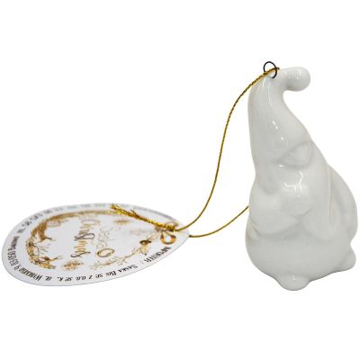 29. MIKOŁAJ ŚWIĄTECZNY CERAMICZNY BOMBKA 7,8CM 1 szt