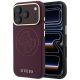 Etui Guess Perforated 4G Gold Logo Magsafe na iPhone 18 Pro Max / 17 Pro Max - burgundowe