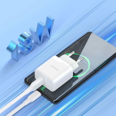 6. Ładowarka Dudao A20EU sieciowa USB-A 18W - biała + kabel USB-A - USB-C