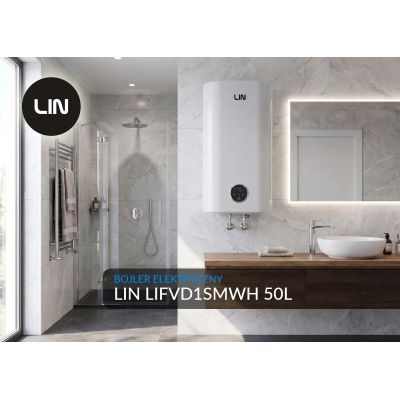 3. Bojler elektryczny LIN LIFVD1SMWH 50L SMART biały