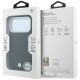 8. Etui BMW Sign Deboss Quilted Metal Logo MagSafe na iPhone 18 Pro Max - ciemnoszare