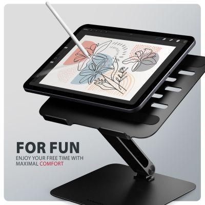 5. Axagon STND-LQB Laptop-Ständer, Doppelgelenk, höhenverstellbar, faltbar Podstawka pod notebooka i tablet Czarny 43,9 cm (17.3")