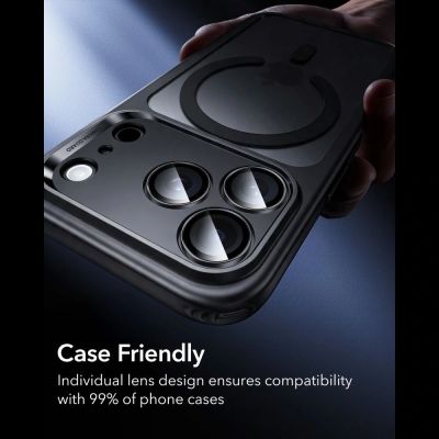 8. Szkło hartowane na aparat ESR Armorite Camera Protector 2-Pack na iPhone 18 Pro / 18 Pro Max - czarne