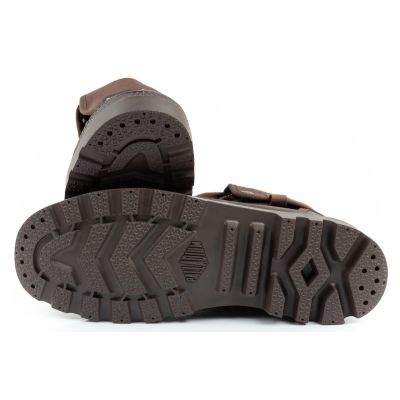 9. Palladium buty sportowe męskie Baggy Coated trampki za kostkę modne ciemny brąz