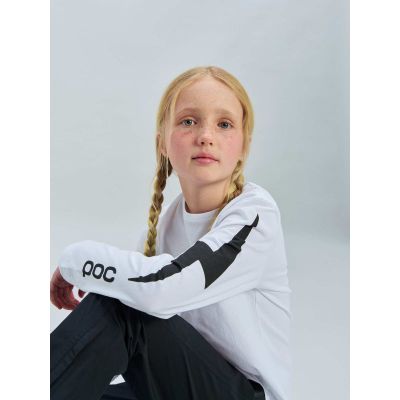 2. Koszulka POC L/S Tee Jr biały