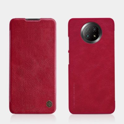 15. Nillkin Qin skórzana kabura etui Xiaomi Redmi Note 9T 5G brązowy