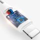 9. Kabel Dudao L2L USB-A / Lightning 3A 2m - biały