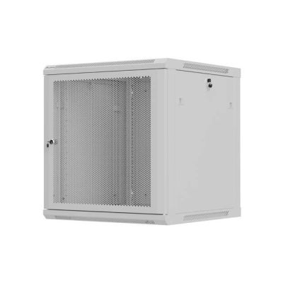 2. LANBERG SZAFA INSTALACYJNA RACK WISZĄCA 19" 12U 600X600 SZARA DRZWI PERFOROWANE (FLAT PACK)