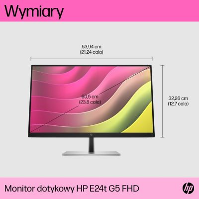 8. HP Monitor dotykowy E24t G5 FHD
