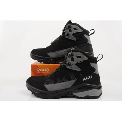 10. Aku buty sportowe trekkingowe męskie Adapta Gore-tex skórzane szare czarne