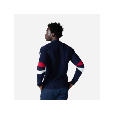 4. Sweter Rossignol Signature Rn Knit granatowy