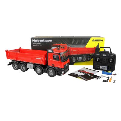 2. Samochód Amewi Mercedes-Benz Arocs Wywrotka 8x4/4 4WD 1:18 RTR RO
